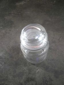 Clear Glass Storage Jar with Lid