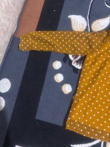 Mustard Patterned Top
