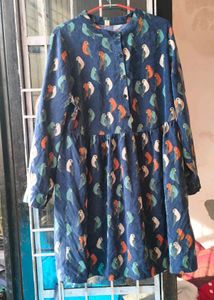 Very Beautiful Velvet Bird Frock