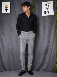 H&M Men's Checked Trousers