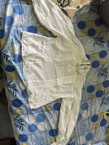 Elegant White Cotton Blouse