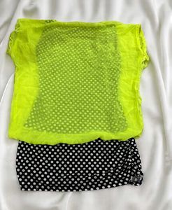 Neon Polka Dot Top