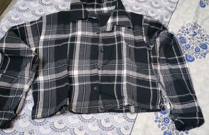 Crop Woolen Shirt