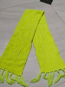 Neon Scarf with Fringe