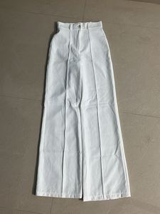 White Wide Leg Trousers