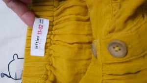 Mustard Yellow Button-Up Skirt