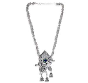 Elegant Krishna Flute Necklace Set