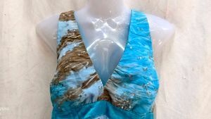 Boho Tie-Dye Maxi Dress with Sequins