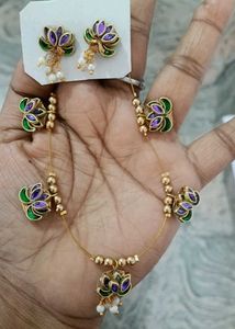 Lotus Design Jewellery Set