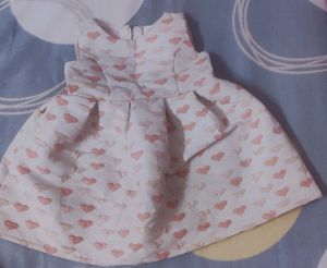 Heart Print Baby Dress