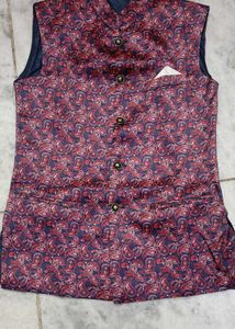 Men's Printed Nehru Jacket