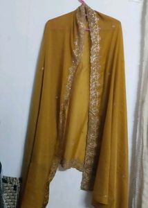 Embroidered Mustard salwaar set