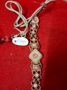 Exquisite Pearl &amp; jercon Necklace Set👌👌