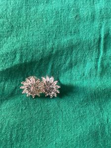 Sparkling Floral Stud Earrings