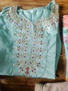 "Turquoise Temptation" kurta set