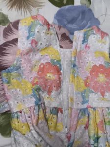 Girl Floral Eyelet Summer Dress