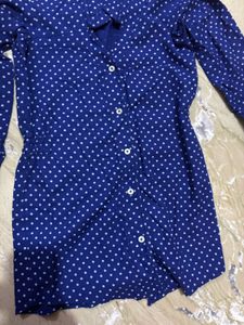 🌸Polka Dot Shirt Dress