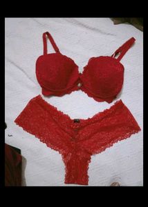 Burgundy Lace Lingerie Set