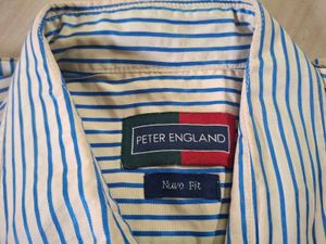 blue formal shirt