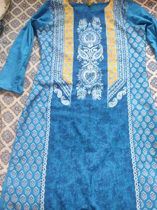 Blue Colour Kurta L Size