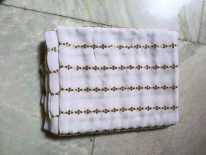 Elegant White Saree with Embroidered Blouse