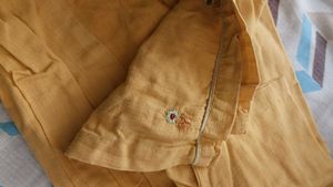 Mustard Yellow Cotton Kurta Set