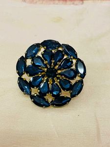 Stunning Dark Blue Gemstone ring