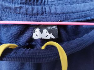 Navy Blue Joggers with Yellow Drawstring