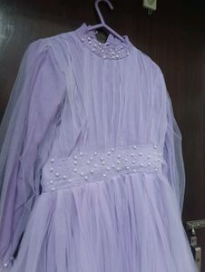 beautiful lavender gown
