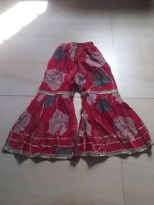 Beautiful Red Floral Kurta Set with Dupatta
