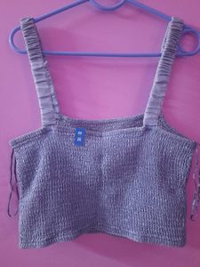 Zudio Smocked Crop Top