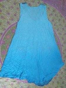 Bohemian Blue Palm Tree Dress