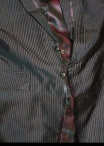 Striped Suit &amp; Tie Set
