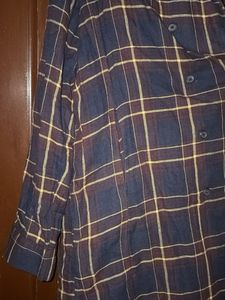 Zara Plaid Longline Overshirt