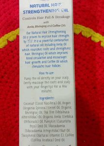 Natural Hair Strengthing Oil