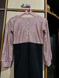 Sparkling Sequin &amp; Flared Gown
