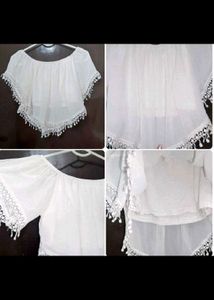 3 Cute White Tops Combo deal