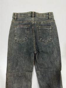 Washed Grey Denim Jeans