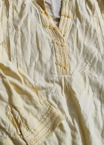 Light Yellow Kurta top