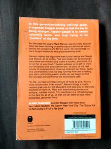 The Subtle Art of Not Giving A F*Ck