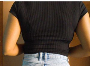 ❤️Black Crop Top &amp; Jeans Combo set❤️