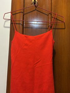 Zara Orange Bodycon Dress