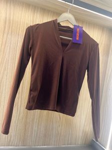 Chic Long Sleeve V-Neck Top