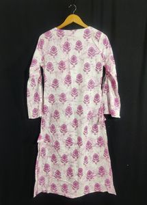 Pink Floral Printed Kurti (Woman)