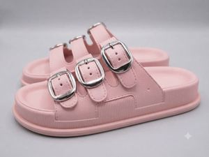 Three-Strap Slide Sandals