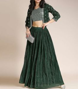 Size 4XL  3 Peace  Woman Beautiful Lehnga Set