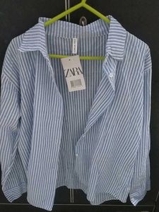 Zara Striped Oversized Shirt