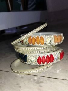 Designer Embellished Bangles Set
