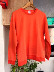 Bright Orange Crewneck Sweatshirt