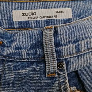 Zudio Baggy Jeans | Light Wash Denim | Waist 36